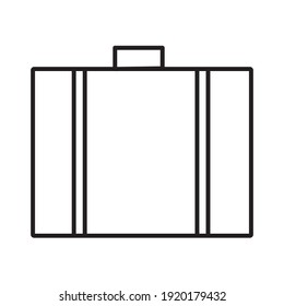 briefcase vector icon. Symbols on white background