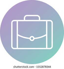 Briefcase Vector Icon White Background
