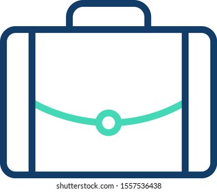 Briefcase Vector Icon White Background
