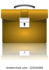Briefcase. Vector illustration.