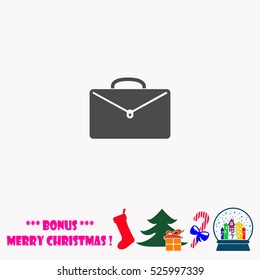 Briefcase  vector illustration.