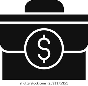 Briefcase Vector Illustration Detailed Icon