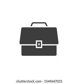 Briefcase vector illustration. Glyph style icon