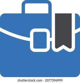 Vektorgrafik für Aktenmappe einzeln auf transparentem Hintergrund . glyph-Vektorsymbole für Konzept- oder Web-Grafiken.