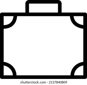 briefcase vector illustration isolated on a transparent background. glyph vector icons for concept or web graphics.
