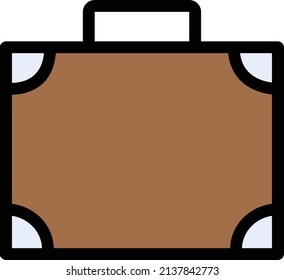 ilustración del vector de maletín aislado en un fondo transparente. iconos vectoriales de glifo para el concepto o gráficos web.