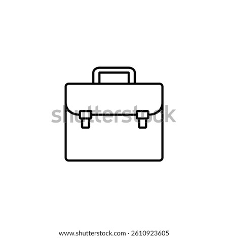 Briefcase vector illustration line icon icons design