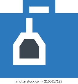 briefcase Vector illustration on a transparent background. Premium quality symmbols. Glyphs vector icons for concept and graphic design. 
