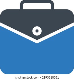 Aktentasche, Vektorgrafik auf transparentem Hintergrund. Symbole in Premium-Qualität. Glyphen Vektorsymbole für Konzept und Grafikdesign. 

