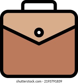 briefcase Vector illustration on a transparent background.Premium quality symmbols.Stroke vector icons for concept and graphic design. 
