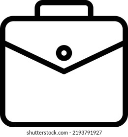 briefcase Vector illustration on a transparent background.Premium quality symmbols.Stroke vector icons for concept and graphic design. 
