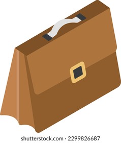 briefcase Vector illustration on a transparent background. Premium quality symbols. Flat icons for concept and graphic design.