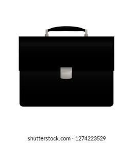 Briefcase, vector isolated on white background