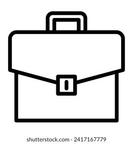 Briefcase Vector Line Icon Design