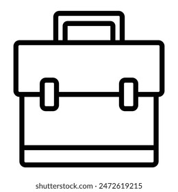 Briefcase Vector Line Icon design