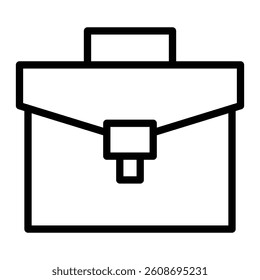 Briefcase Vector Line Icon Design