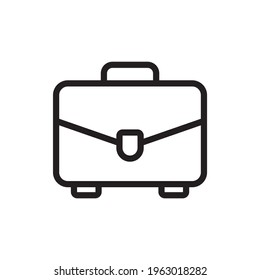 Briefcase Vector Outline Icon. Banking and Finance Symbol EPS 10 FIle