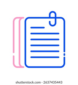 Briefcase Vector for Remote Office Workers. Digital document icon, remote business illustration, flexible workspace concept.