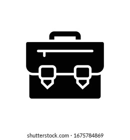 Briefcase Vector Style illustration. Business and Finance Filled  Icon.