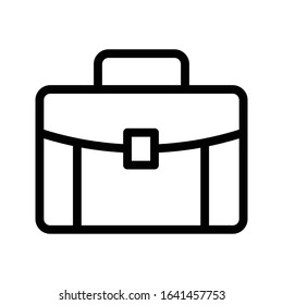 briefcase vector thin line icon 