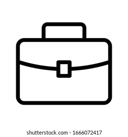 briefcase vector thin line icon 