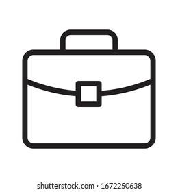 Briefcase Vector Thin Line Icon 