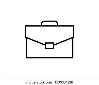 briefcase vector thin line icon