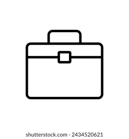 briefcase vector thin line icon simple illustration on white background..eps