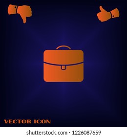 briefcase vector web icon