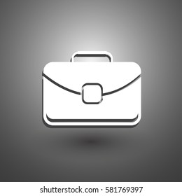 briefcase vector web icon.