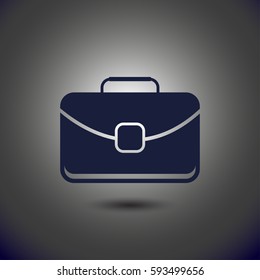 briefcase vector web icon.