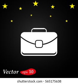 briefcase web vector icon