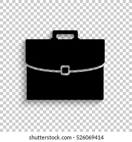 briefcase - white vector  icon