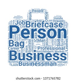 briefcase word cloud. tag cloud about briefcase