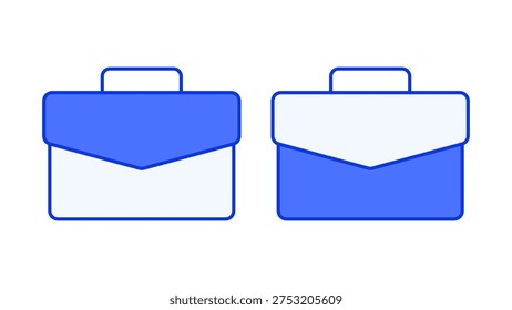 Briefcase work symbol representing professional business activities, office careers and corporate employment used in productivity tools and workplace concepts.