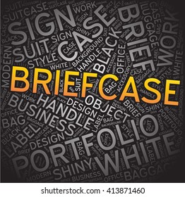 Briefcase,Word cloud art background
