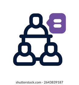 briefing ícone duotônico. Ícone vetorial moderno e elegante para sites, aplicativos móveis, materiais de marketing e design corporativo. Totalmente dimensionável e pronto para uso.