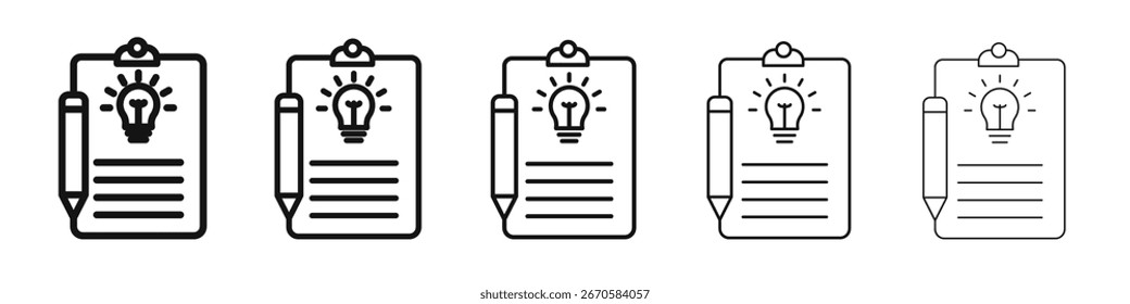 Briefing icon design, logo, app, UI. Vector illustration, EPS