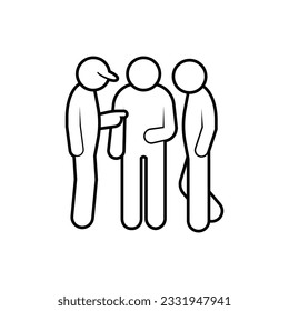Briefing Icon. Discussion, Coordination Symbol.