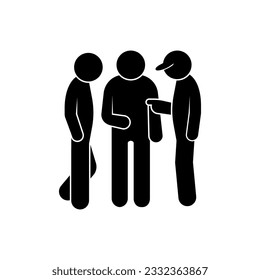 Briefing Icon. Discussion, Coordination Symbol.   