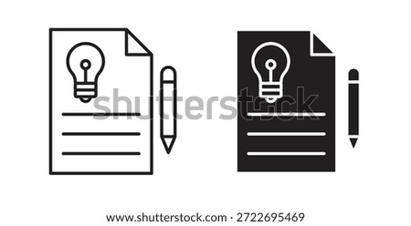 Briefing icon isolated vector Illustration. Vector pictogram for web and app