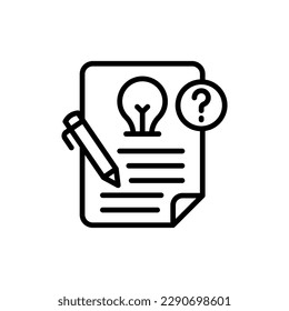 Briefing icon in vector. Illustration