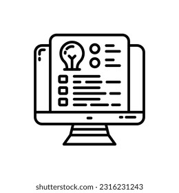 Briefing icon in vector. Illustration