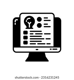 Icono de Briefing en vector. Ilustración