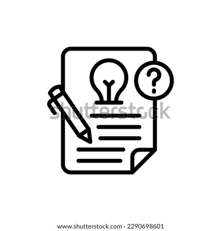 Briefing icon in vector. Illustration