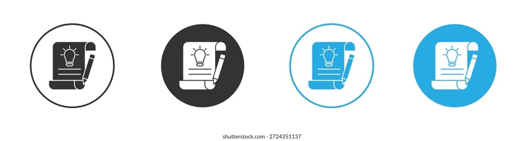Elemento de diseño de iconos de informe. Ilustración vectorial sobre fondo blanco.