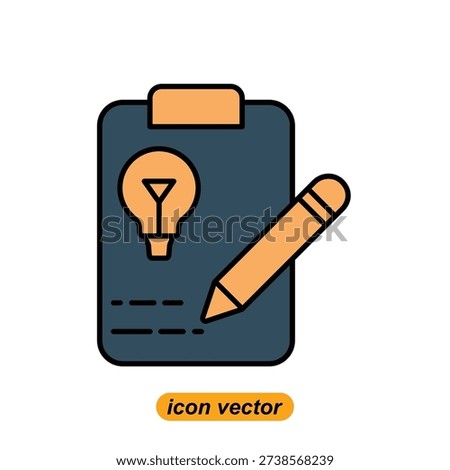 briefing icons. Flat illustrations of briefing vector icons for the web. Vector illustrations of company icons.