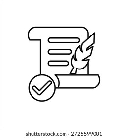 Iconos de briefing. Ilustración vectorial de línea simple