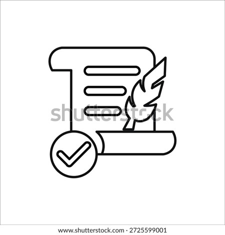 briefing icons. simple line vector illustration