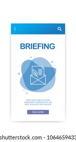 BRIEFING INFOGRAPHIC CONCEPT